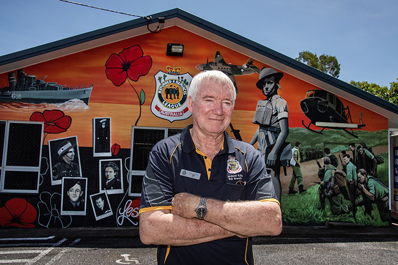 Cardwell RSL Sub Branch President Robert Lang