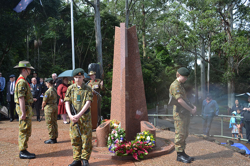 Image: Tamborine Times - Scenic Rim Regional Cadets Inc mount a catafalque guard.