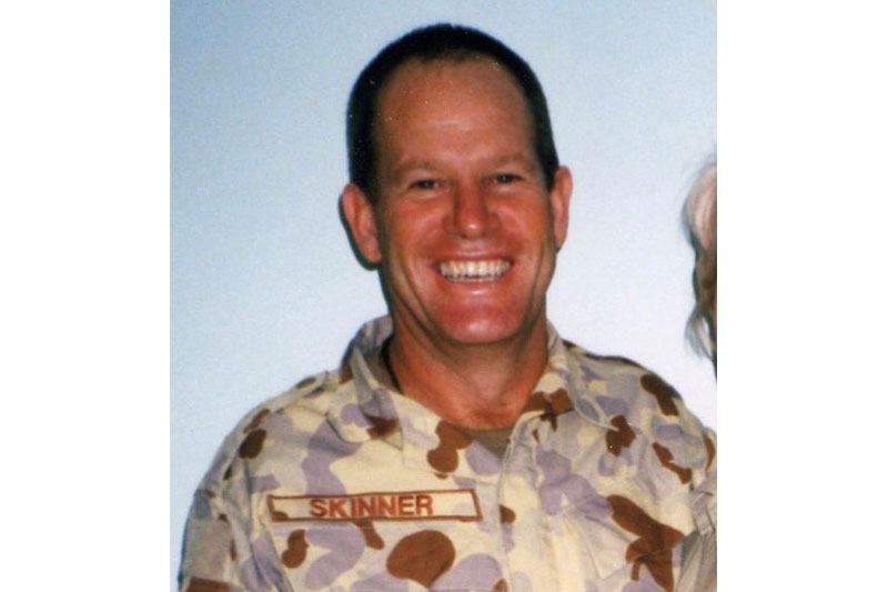 Geoff Skinner during service