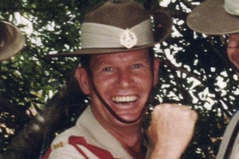 Geoff Skinner during service